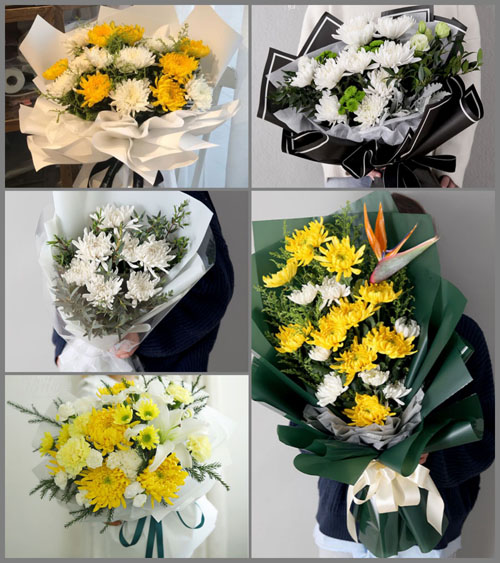 江苏苏州昆山市周市镇东明村白事花束代送